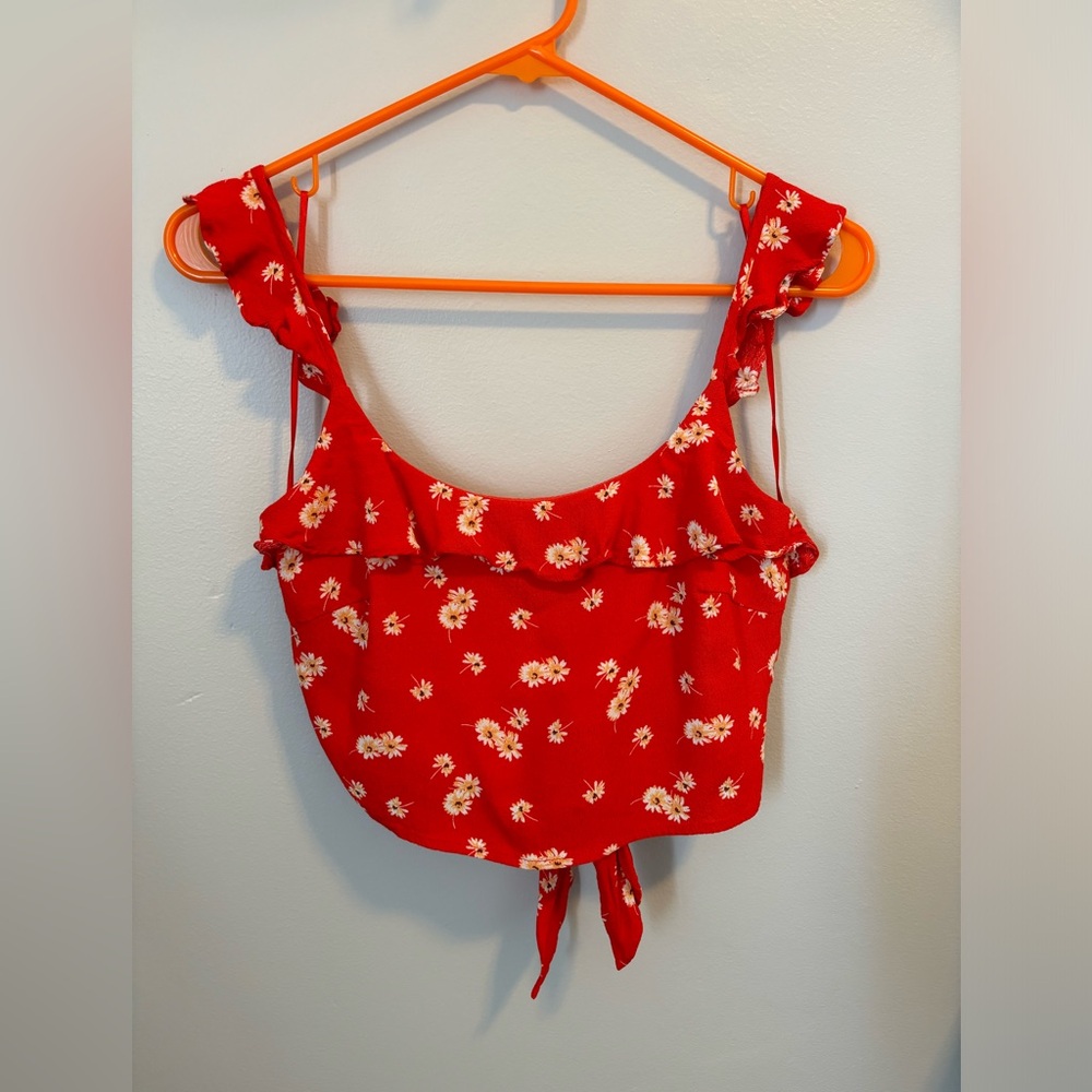 Le Lis cropped tie back tank